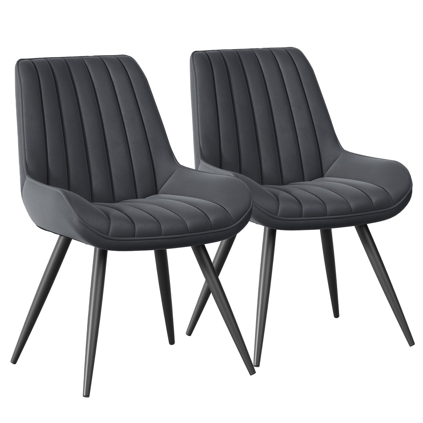 Dining Chair shown in the charcoal gray, Set Of 2 option
