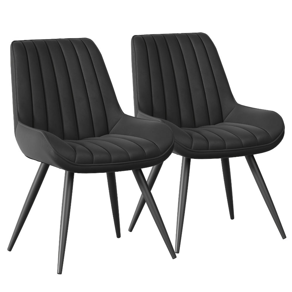 2-Piece Set Upholstered Dining Chair with Padded Seat, Kitchen Dining Seat detail image - detail view 3