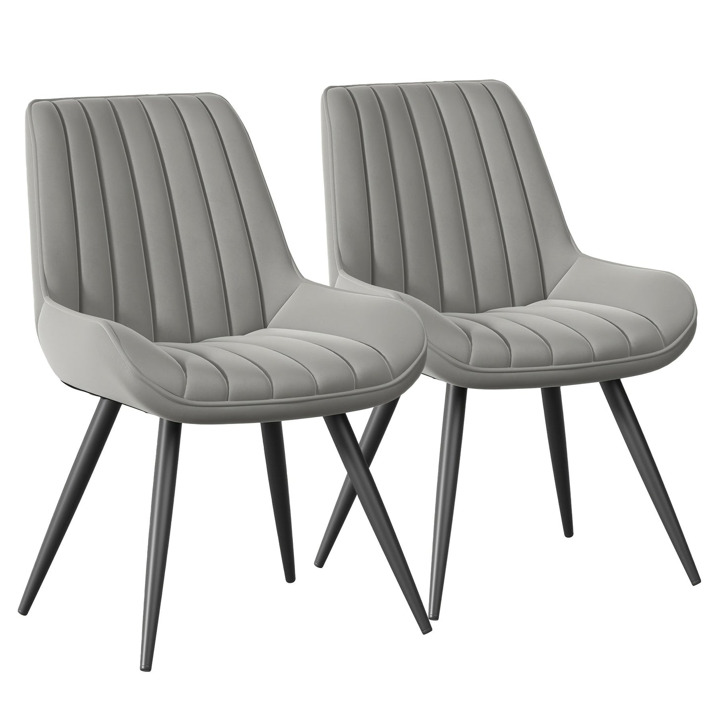 Dining Chair shown in the Light Grey, Set Of 2 option