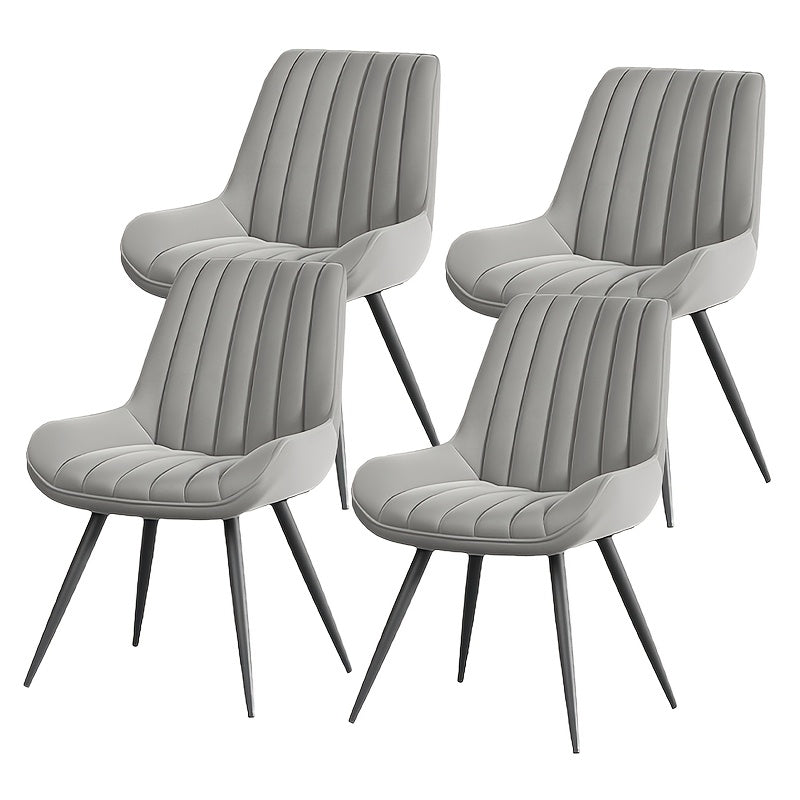 Dining Chair shown in the Light Grey, Set Of 4pcs option
