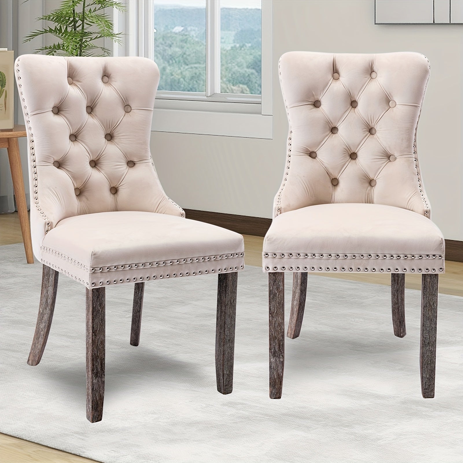 Dining Chair shown in the Beige option