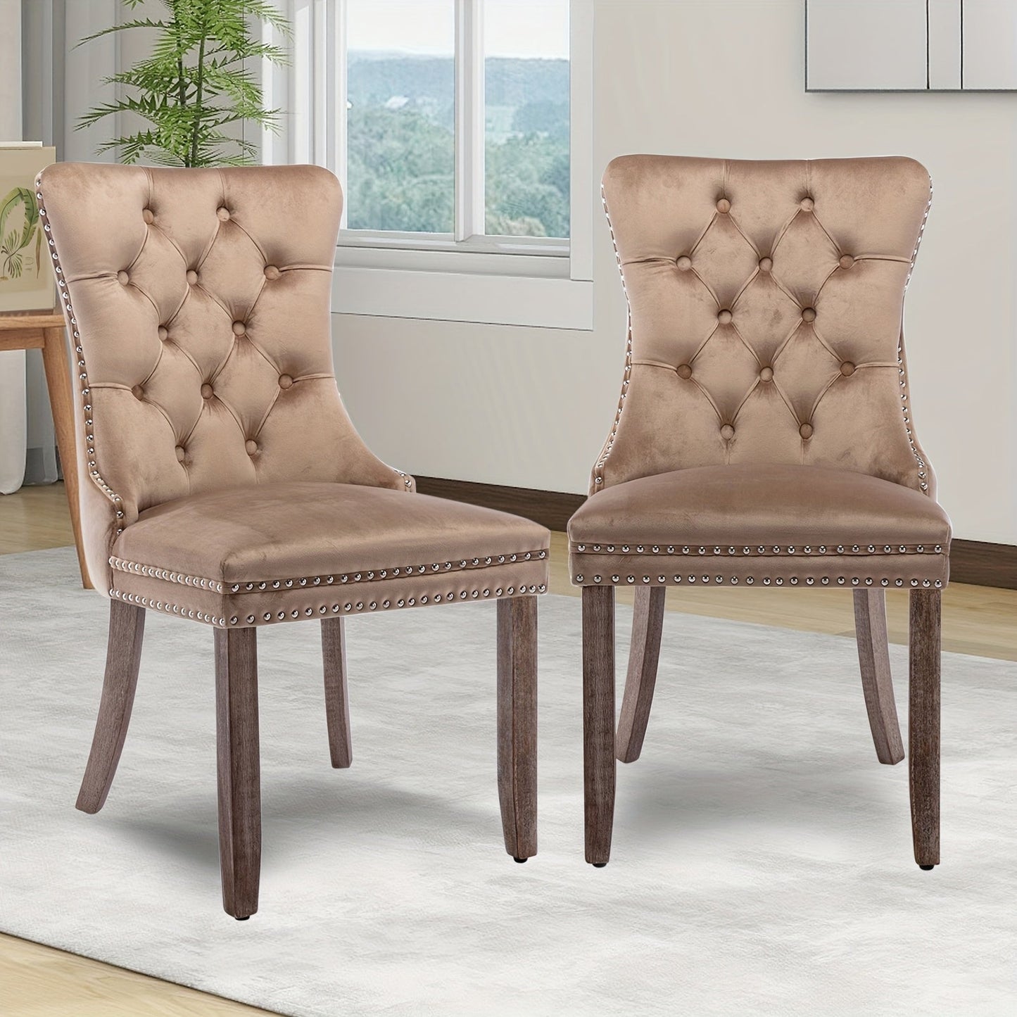 Dining Chair shown in the Khaki option