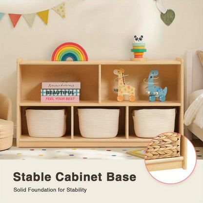 2-Shelf Wood Kids Bookshelf, Display Storage Shelf for Kids' Room detail image - detail view 8