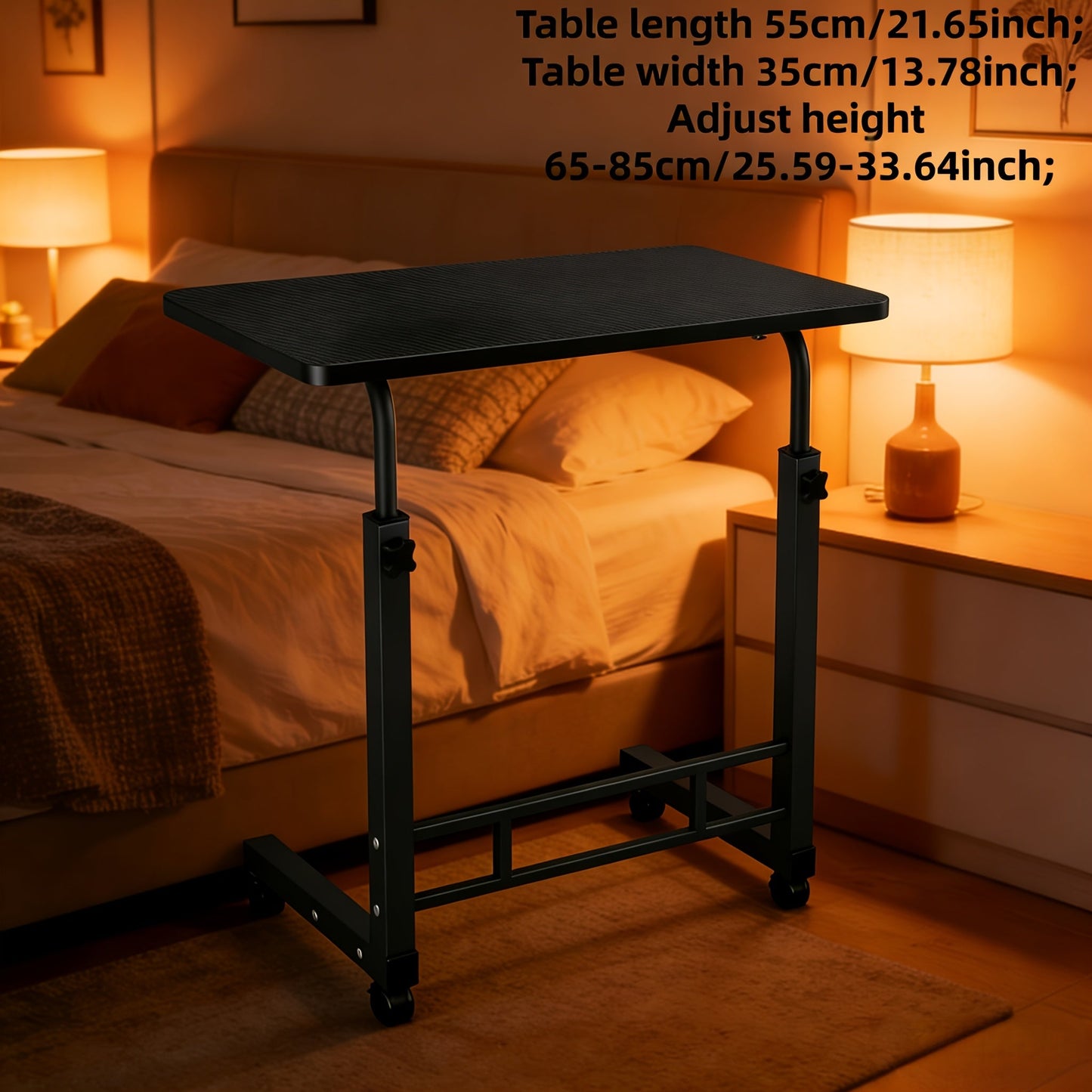 Bedside Table shown in the 56 black components option