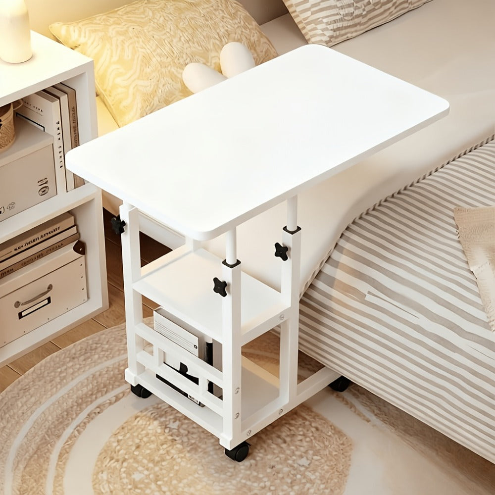 2-Tier Rolling Bedside Table with Rolling Wheels for Living Room detail image - detail view 10