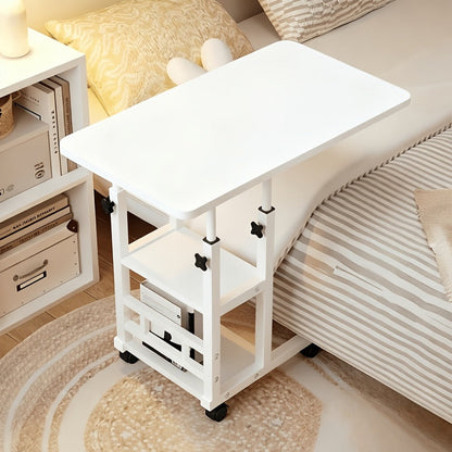 2-Tier Rolling Bedside Table with Rolling Wheels for Living Room detail image - detail view 10