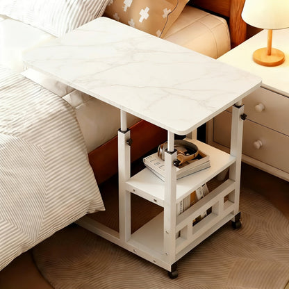 2-Tier Rolling Bedside Table with Rolling Wheels for Living Room detail image - detail view 13