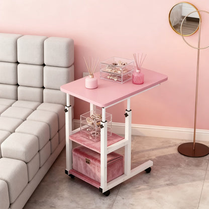 2-Tier Rolling Bedside Table with Rolling Wheels for Living Room detail image - detail view 18