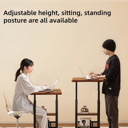 2-Tier Rolling Bedside Table with Rolling Wheels for Living Room detail image - detail view 8