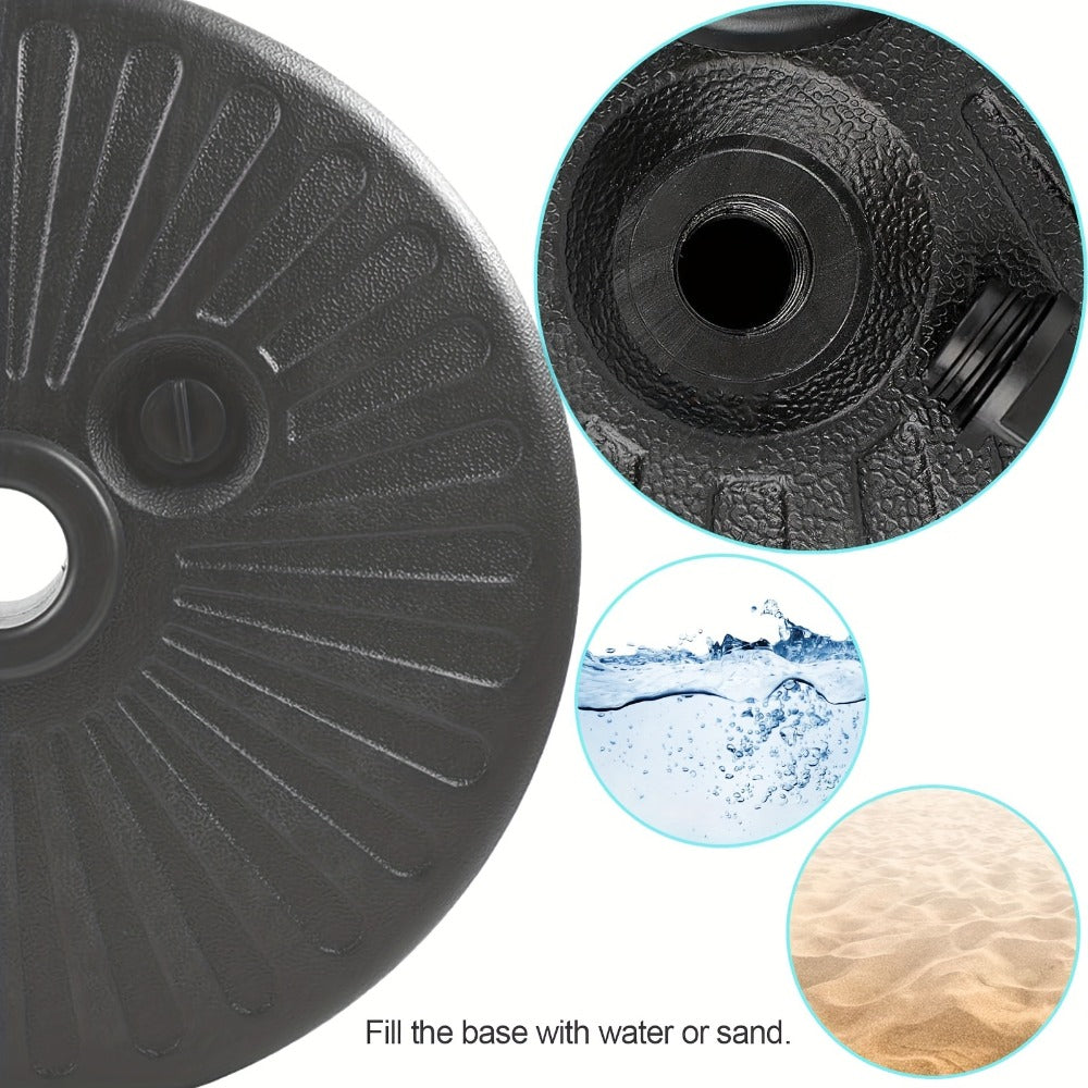 20-Inch Round Umbrella Stand with Sand or Water Fillable Base detail image - detail view 5