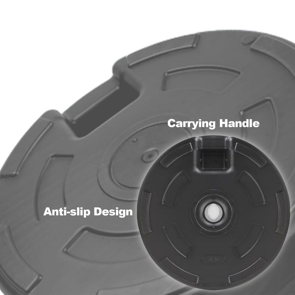 20-Inch Round Umbrella Stand with Sand or Water Fillable Base detail image - detail view 6