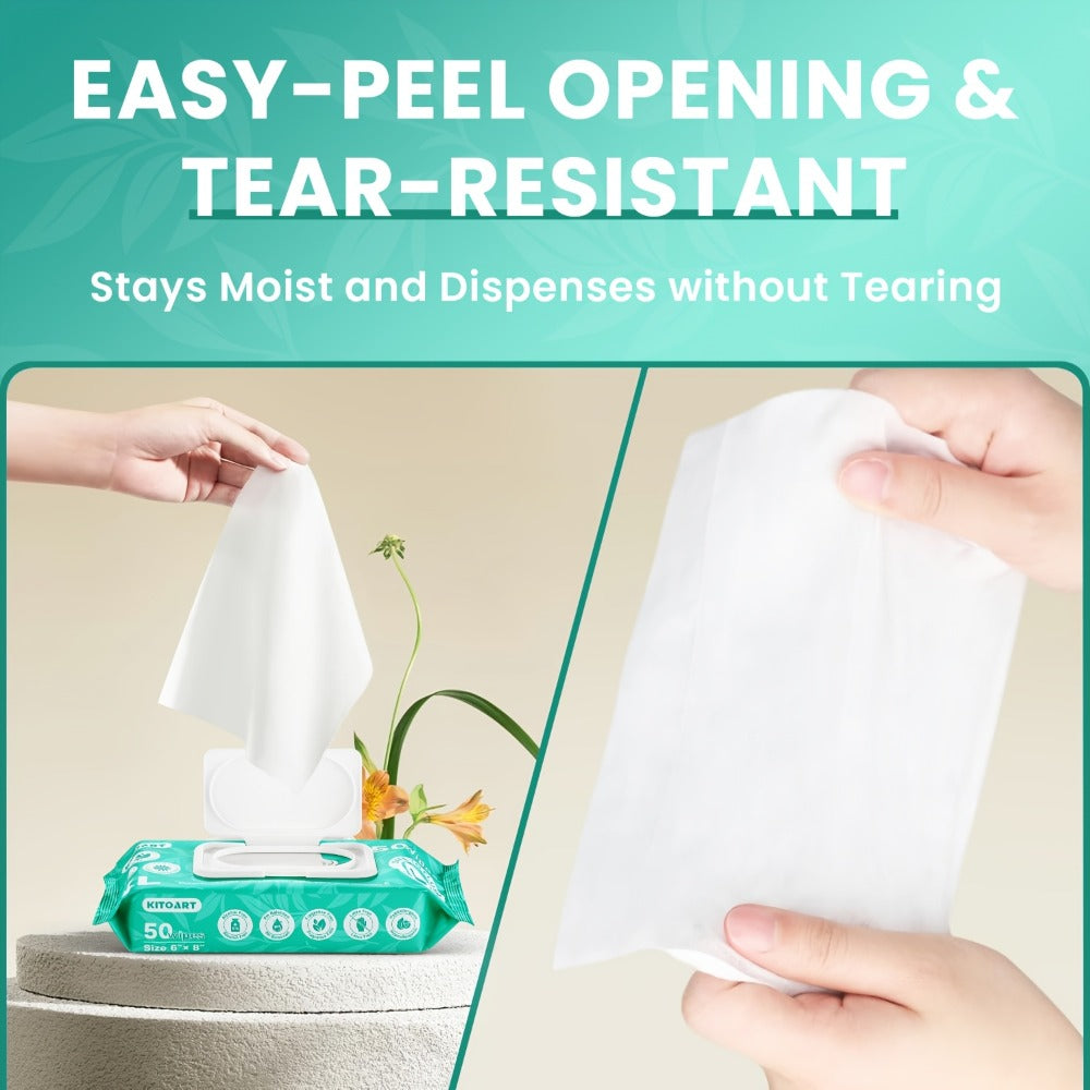 Flushable Wet Wipes Adult XL Unscented No Alcohol Septic Safe Toilet Wipes Portable Family Size for Bathroom Outdoor Camping Travel Hygiene 150 or 300 Wipes 3 or 6 Pack