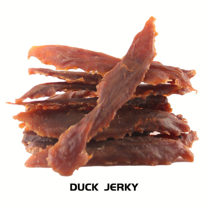 Duck Jerky Dog Treats – Chicken-Wrapped Sweet Potato Sticks, Chewy Long Lasting Chews for Small Medium Large Dogs, Easily Digestible Training Treats & Pet Snacks for All Breeds