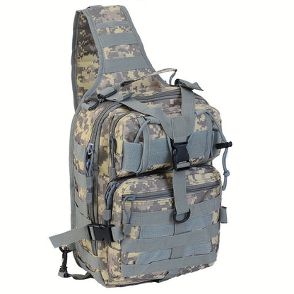Tactical Chest Bag – Single Shoulder Crossbody Sling Pack for Hiking, Patrol & Outdoor EDC, Adjustable Strap, Multi-Pocket