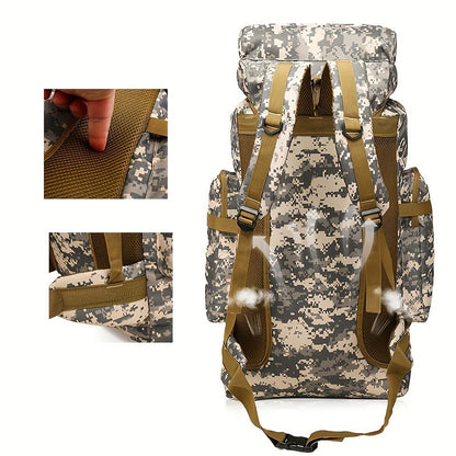 Tactical Backpack for Men & Women – Lightweight Packable Hiking Backpack 21L, Multi-Compartment Camping Rucksack with Adjustable Straps, Waterproof Outdoor Daypack for Camping, Trekking & Travel