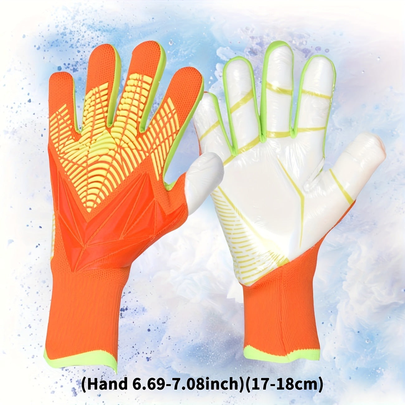 Silicone Grip Goalkeeper Gloves with Superior Traction - Available in 6 Colors & 5 Sizes, Professional Soccer & Rugby Goalie Gloves for Men Women Youth, High-Performance Finger Protection Sports Gloves