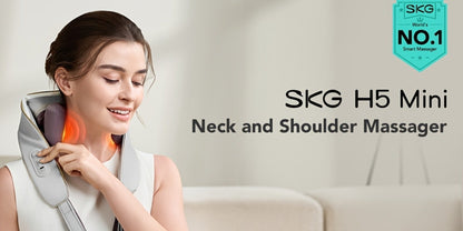 Wearable Neck & Shoulder Massager with Heat – 6D Bionic Hand Kneading Trapezius Massager, 9 Modes 3 Intensities 40-45°C Heat, Hands-Free Deep Tissue Massage for Home & Office, Gift for Women Men Mom