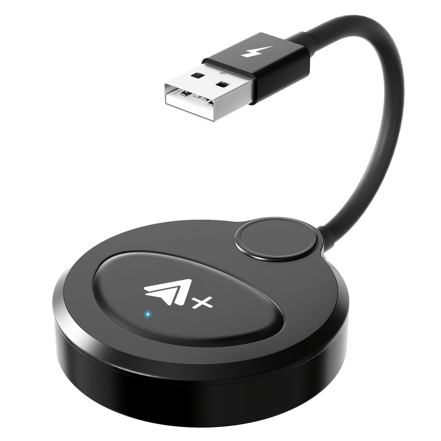 Wireless CarPlay Adapter & Android Auto Dongle – Plug & Play, Stream Video Music Navigation Calls, iPhone iOS 10+ & Android Compatible