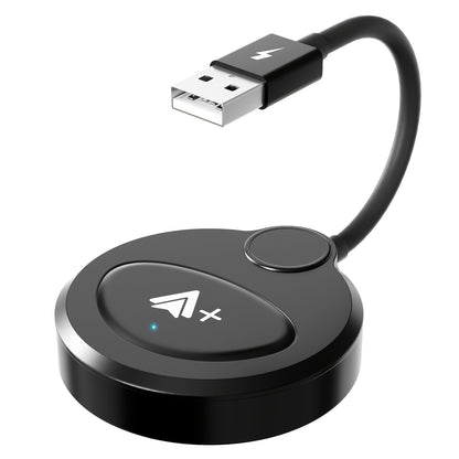 Wireless CarPlay Adapter & Android Auto Dongle – Plug & Play, Stream Video Music Navigation Calls, iPhone iOS 10+ & Android Compatible