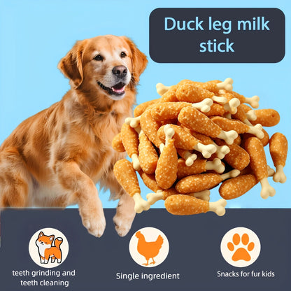 Mixed Flavor Dog Chews – Chicken Jerky & Duck Jerky Variety Pack, High Protein Low Fat Long-Lasting Training Reward Snacks for Small Medium Large Dogs, Easy to Digest Pet Treats