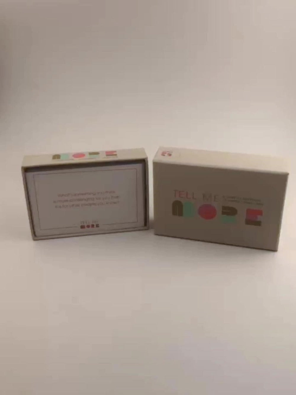 Tell Me More Conversation Card Game – Fun Icebreaker Question Cards for Friends, Family, Couples & Coworkers, Deep Talk Bonding Game for Game Night, Parties & Team Building