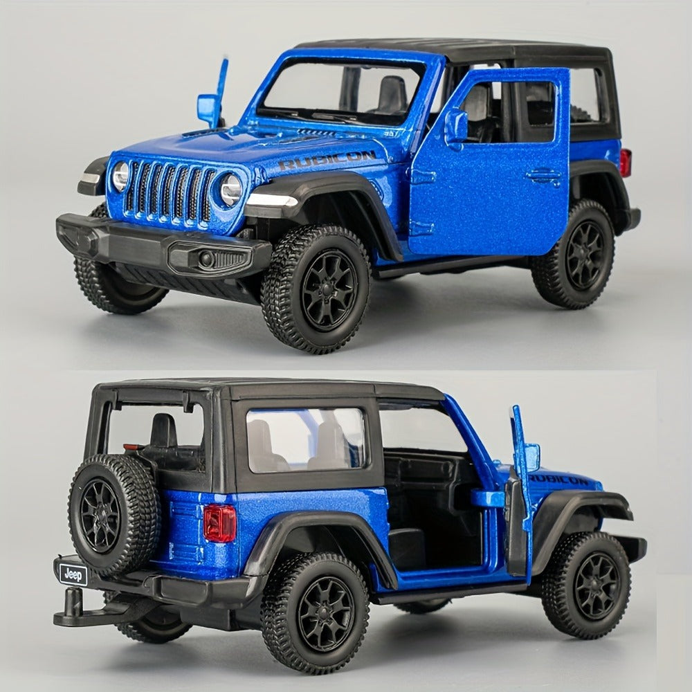 RMZCity 1:36 Scale Zinc Alloy Pull Back Car with Horse Trailer & Horse Vehicle – Openable Doors Diecast Toy Set for Kids & Adults, Birthday Christmas Gift (4 Models)
