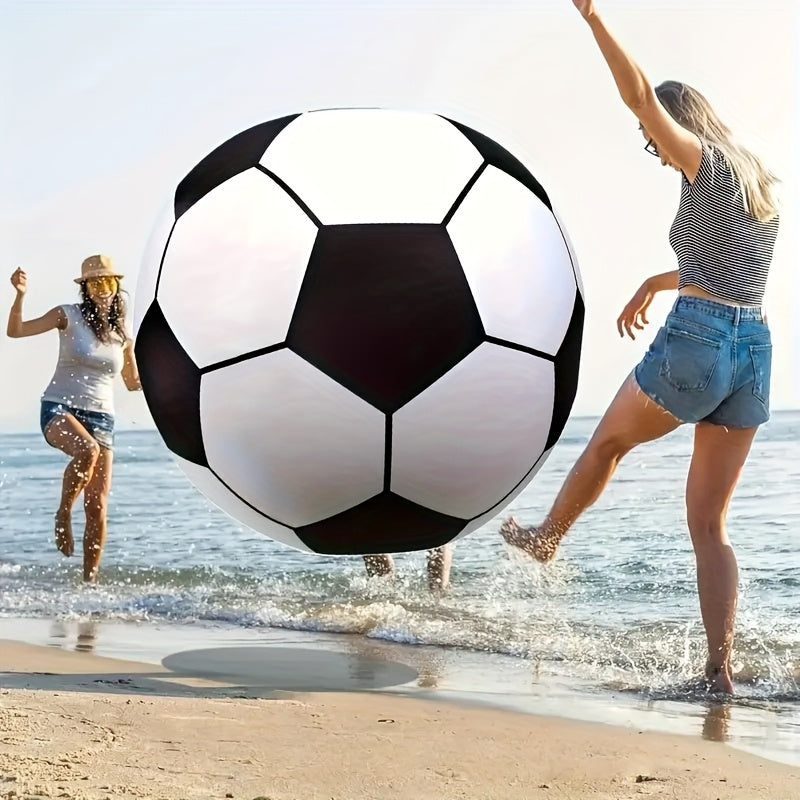 Giant Inflatable Soccer Ball for Indoor & Outdoor Use – Large Beach Ball for Pool Parties, Backyard Games, Playground Kickabout & Events – Fun Summer Sports Ball for Kids & Adults