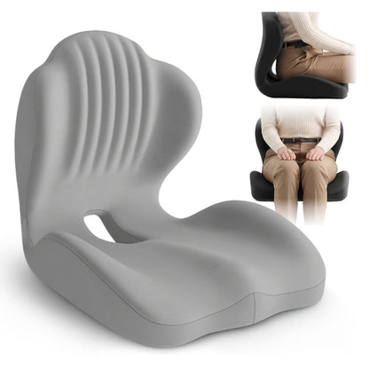 Memory Foam Seat Cushion Ergonomic with Back Support & Breathable Hollow Design – Comfortable Chair Pad for Office, Car Seat & Long Sitting, Unisex Gift