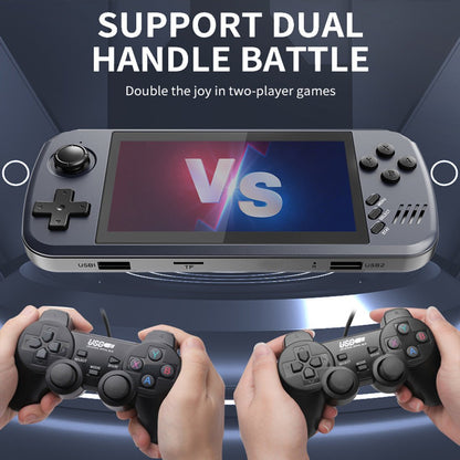 Powkiddy X39 PRO Handheld Game Console – 4.5" IPS 854×480 5600+ Preloaded Games HDMI Output Dual Player 3000mAh Linux Retro Gaming System