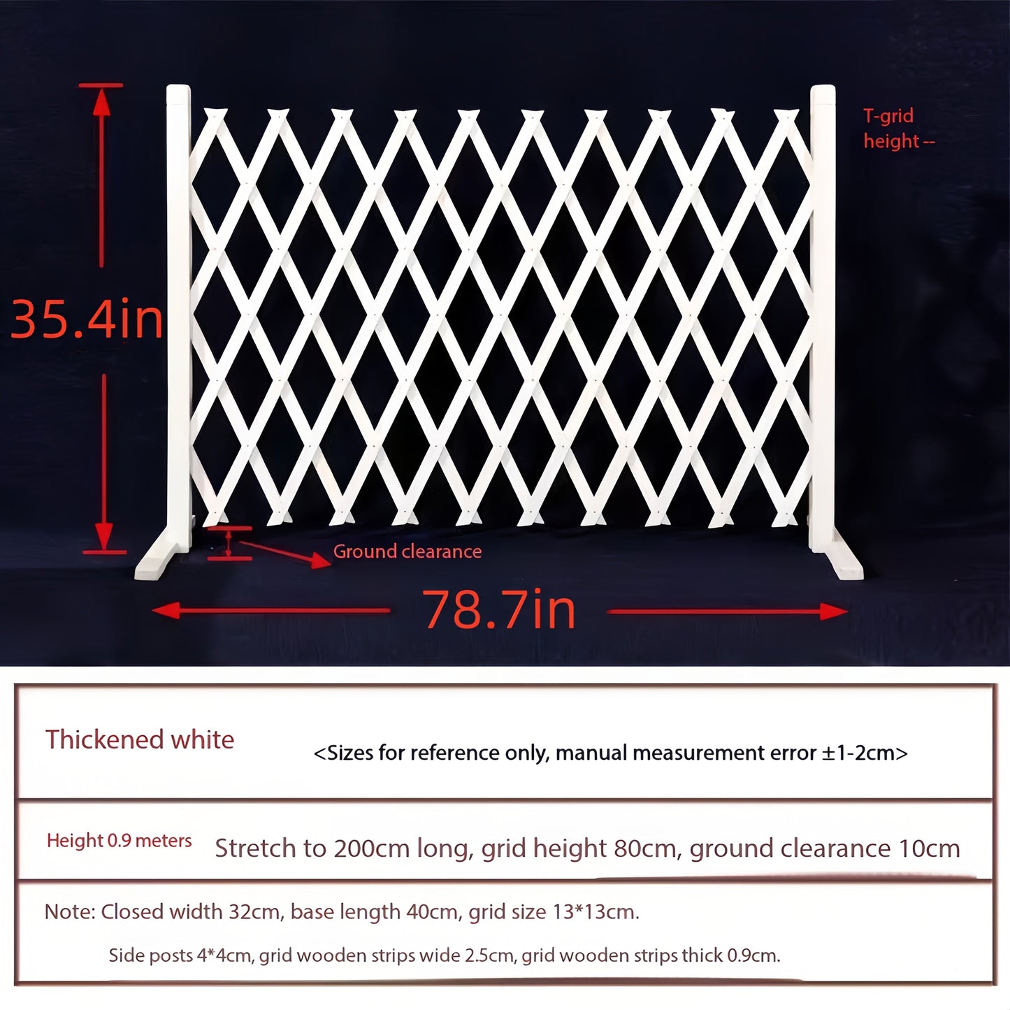 Dog Gate Folding Wooden - Thickened Natural Wood Grain Pet Barrier for Stairs Doorway & Home Entrance, Expandable Mesh Fence for Dogs & Puppies, 27.56 & 35.43 Inch Height Options in Carbonized & White