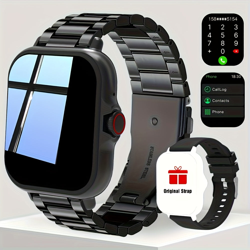 Smart Watch with Answer & Make Calls for Women Men – 100+ Sports Modes, Fitness Activity Tracker, Heart Rate Monitor, Pedometer, Compatible with Android & iPhone, Perfect Gift