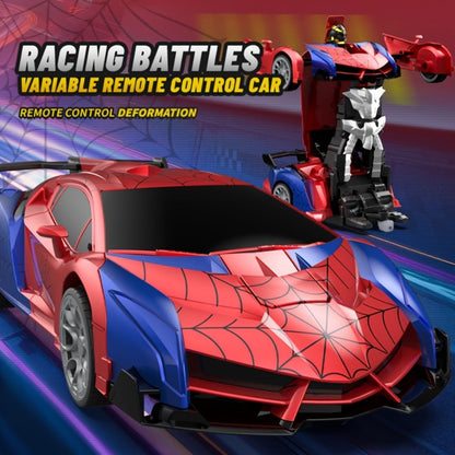 Robot Deformation Car for Kids 1:18 Blue & Red – One-Button Transform Remote Control Stunt Vehicle, 360° Rotating Drift RC Toy for Boys & Girls Ages 3 4 5 6, Birthday Children's Day Christmas Gift