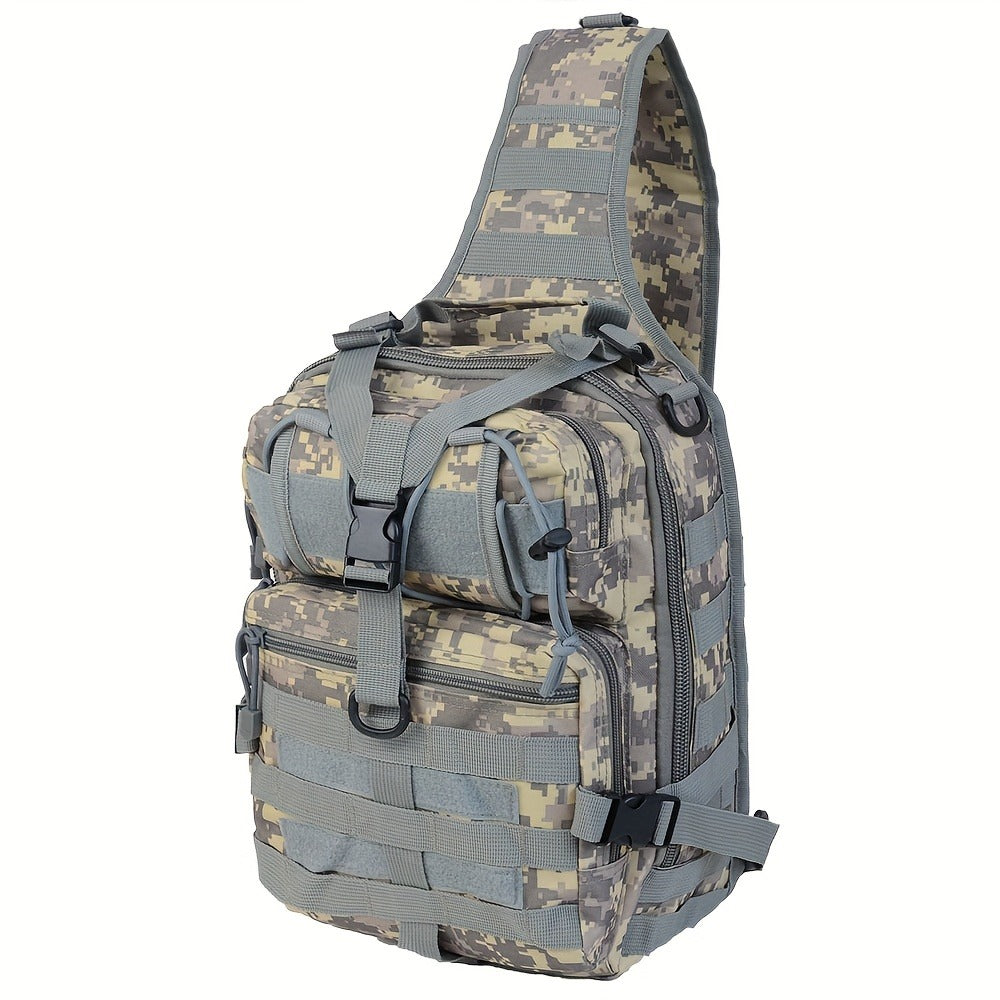 Tactical Chest Bag – Single Shoulder Crossbody Sling Pack for Hiking, Patrol & Outdoor EDC, Adjustable Strap, Multi-Pocket