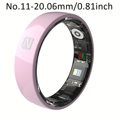 Fitness Tracker Smart Ring – IP68 Waterproof, Sleep & Step Monitor, Crystal Charging Case, Stainless Steel | Men & Women Sizes 7–13