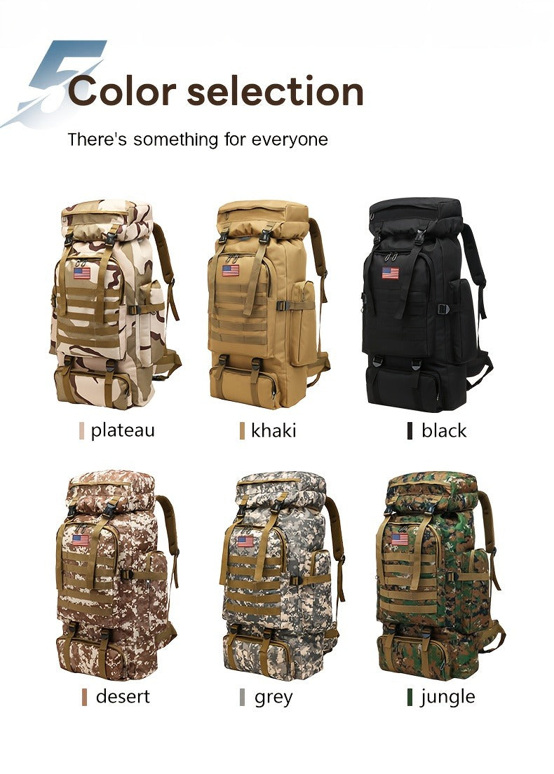 Tactical Backpack for Men & Women – Lightweight Packable Hiking Backpack 21L, Multi-Compartment Camping Rucksack with Adjustable Straps, Waterproof Outdoor Daypack for Camping, Trekking & Travel