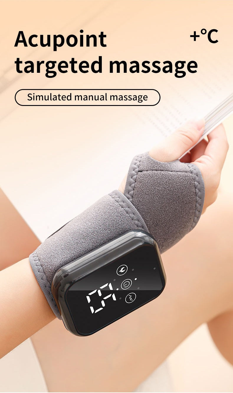 Hand Massager with Heat Vibration Wrist Guard Carpal Tunnel Relief