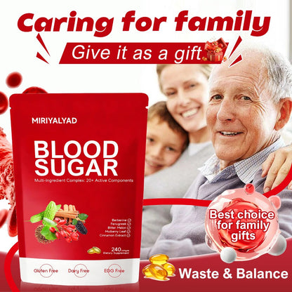 Berberine Blood Sugar Support Supplement 240 Softgels with Cinnamon Bitter Melon Gymnema Sylvestre 20+ Herbal Complex for Glucose Balance Insulin Sensitivity Metabolic Wellness Men Women