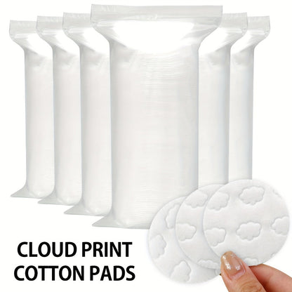 Makeup Remover Pads 600 Count Soft Hypoallergenic Lint-Free Cotton Rounds 360 Locking Edge Unscented Absorbent Disposable Face Pads for Makeup Removal Toner Skincare All Skin Types Women 6 Packs