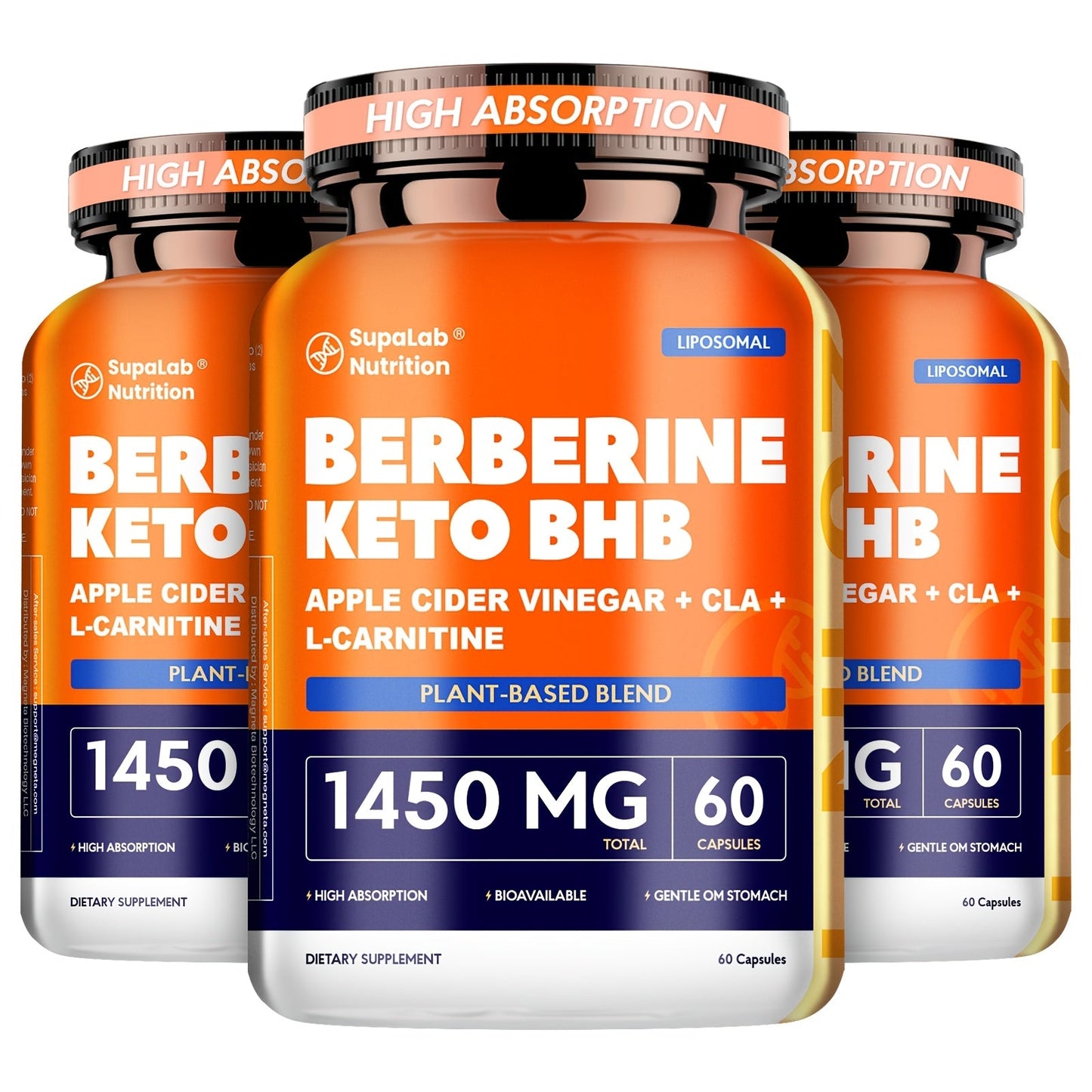 Herbal Weight Loss Capsules with White Kidney Bean & Berberine – Gut Health, Daily Energy & Body Reshape Diet Supplement for Women, 1 Month Supply