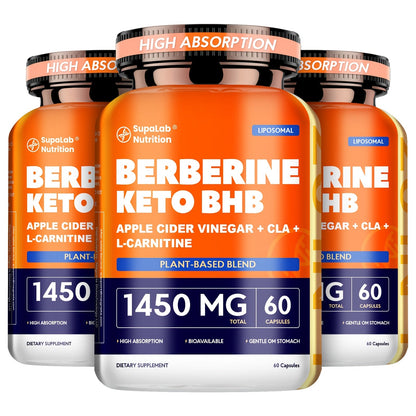 Herbal Weight Loss Capsules with White Kidney Bean & Berberine – Gut Health, Daily Energy & Body Reshape Diet Supplement for Women, 1 Month Supply