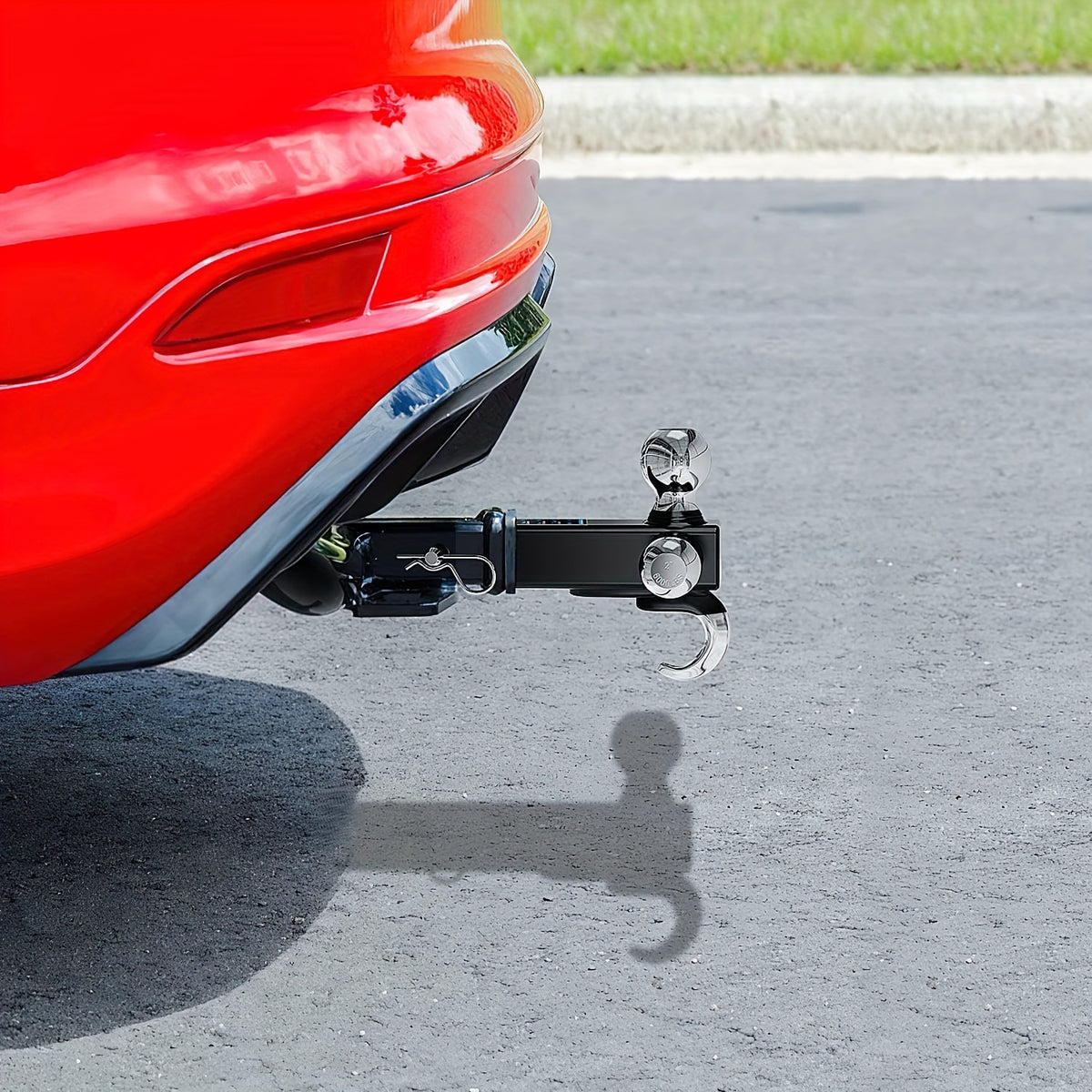 2Inch 45000 LBs Shackle Hitch Receiver Breaking Strength 3/4" D Ring Shackle W/Trailer Hitch Pin Heavy Duty Solid Recovery Towing Kit For Trucks Jeeps Off Road