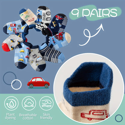 Kids' Cute Print Baby & Kids Socks - 9/18-Pair Options
