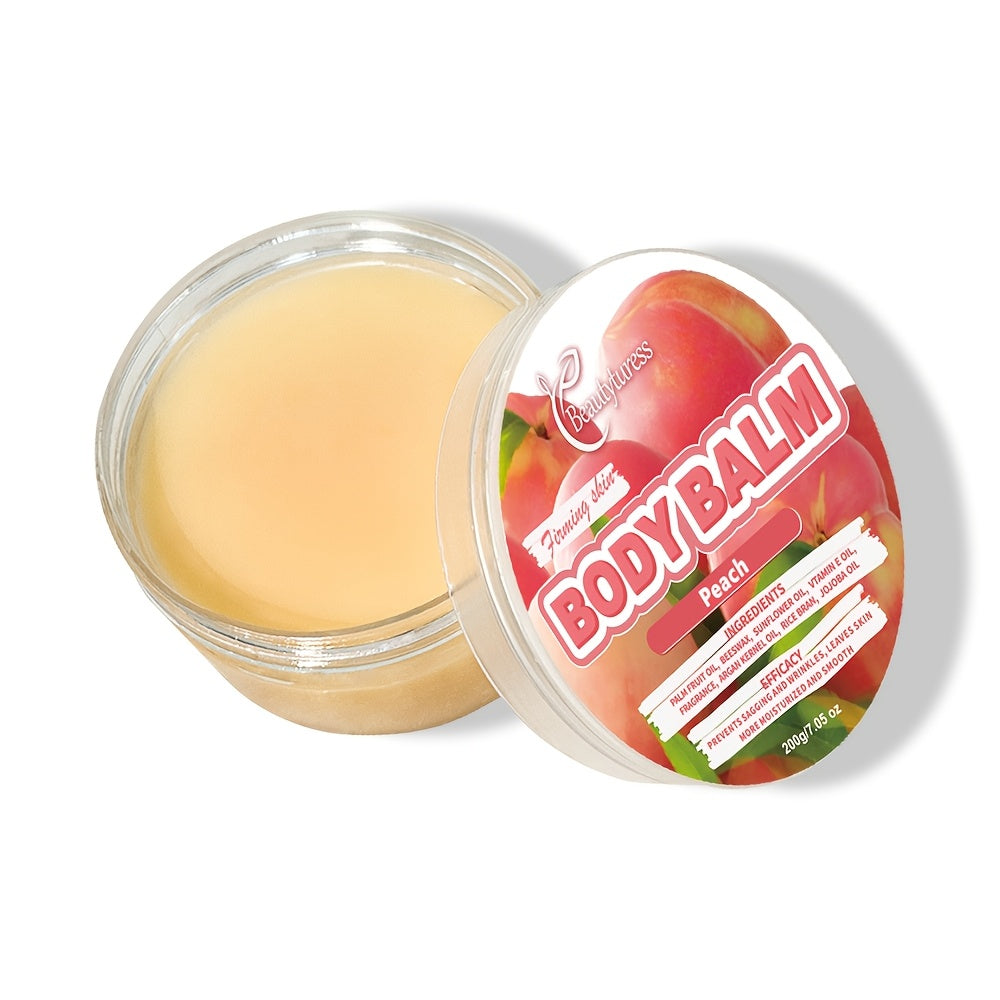 Body Butter Cream 200g Shea Butter Vitamin C Glycerin — Deep Moisturizing Body Glaze for Dry Skin Long-Lasting Hydration Hypoallergenic, 6 Fruity Scents Strawberry Peach Watermelon Blueberry Avocado