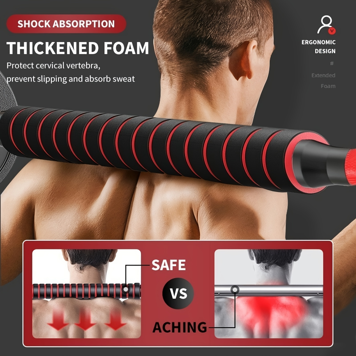 Adjustable Dumbbell Set 44lb | Men Women Free Weight Barbell with Thick Connecting Bumper Plates | Home Gym Strength Training Equipment Combo for Fitness Workout Black
