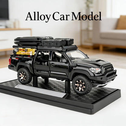 1:32 Scale Toyota Off-Road Die-Cast Model Car with Openable Doors – Zinc Alloy High-Detail Static Display Replica | Collectible Desktop Ornament | Birthday Holiday Gift for Car Enthusiasts