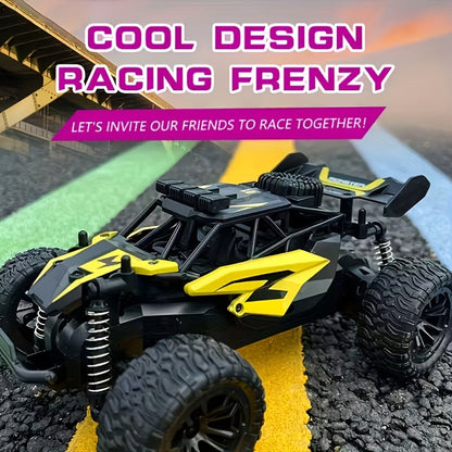High-Speed RC Off-Road Car 30KM/H – 2.4GHz Remote Control Truck with Alloy Construction, All-Terrain 4WD Vehicle for Kids & Adults, Birthday Gift for Boys, Available in Red & Yellow