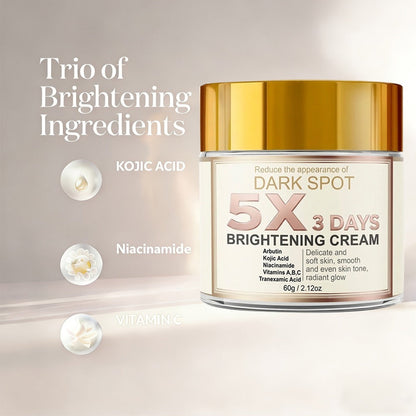 Kojic Acid Cream for Dark Spots - Skin Brightening Face Cream with Vitamin C, Arbutin & Niacinamide, Fades Hyperpigmentation Dullness Uneven Tone, Fast-Acting Formula All Skin Types
