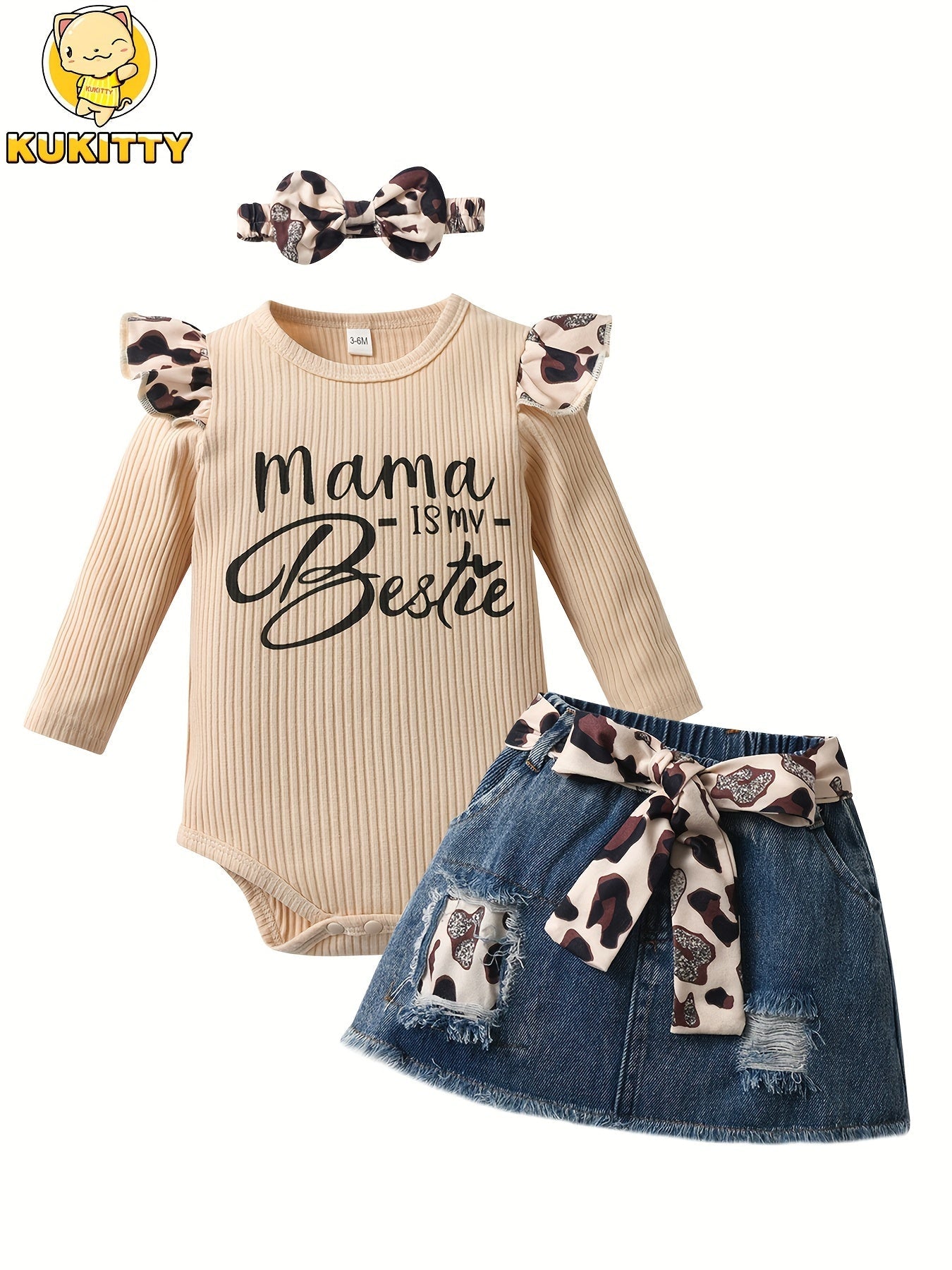Baby Girl Graphic Outfit Set - Long Sleeve