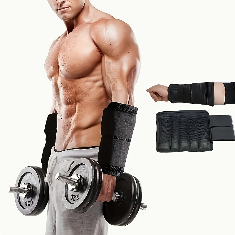 Adjustable Wrist Straps with Detachable Ankle Weights 2pcs | Unisex Nylon Fitness Bands for Strength Training Jogging Running | Versatile Weightlifting Workout Accessories Black