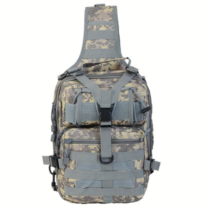 Tactical Chest Bag – Single Shoulder Crossbody Sling Pack for Hiking, Patrol & Outdoor EDC, Adjustable Strap, Multi-Pocket